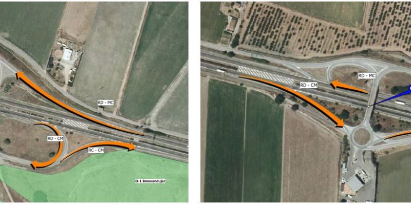 Estudio de Tráfico y Capacidad en los Enlaces P.K. 316, P.K. 323, P.K. 324, P.K. 325, P.K. 326, y P.K. 329 de la A-4, Andújar, Jaén